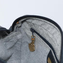 GUCCI Micro GG Supreme Bag PVC Leather Black Gold 007 01422 0137 Auth fm5014-20