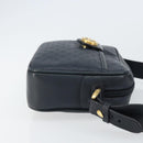 GUCCI Micro GG Supreme Bag PVC Leather Black Gold 007 01422 0137 Auth fm5014-4