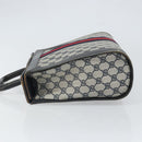 GUCCI GG Canvas Sherry Line Hand Bag Navy Gold Auth fm5015-5