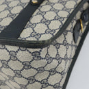 GUCCI GG Supreme Sherry Line Hand Bag PVC Navy Red 39 02 039 Auth fm5016-9