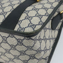 GUCCI GG Supreme Sherry Line Hand Bag PVC Navy Red 39 02 039 Auth fm5016-15