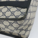GUCCI GG Supreme Sherry Line Hand Bag PVC Navy Red 39 02 039 Auth fm5016-16