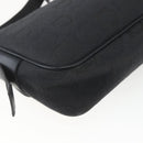 Salvatore Ferragamo Gancini Shoulder Bag Canvas Black Silver Auth fm5022V-16