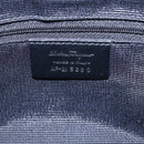 Salvatore Ferragamo Gancini Shoulder Bag Canvas Black Silver Auth fm5022V-12