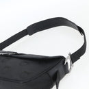 Salvatore Ferragamo Gancini Shoulder Bag Canvas Black Silver Auth fm5022V-8