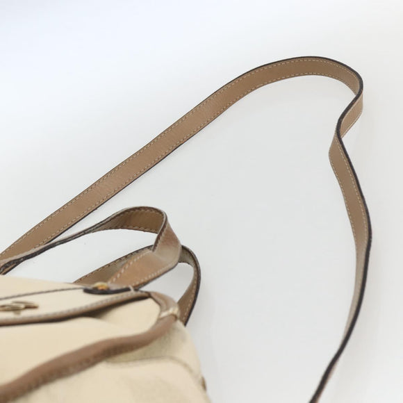 Chloe Hand Bag Leather 2way Beige Gold Auth fm5023