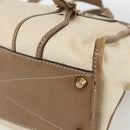 Chloe Hand Bag Leather 2way Beige Gold Auth fm5023-9