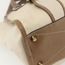 Chloe Hand Bag Leather 2way Beige Gold Auth fm5023-16