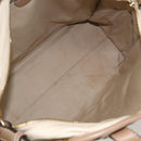 Chloe Hand Bag Leather 2way Beige Gold Auth fm5023-10