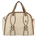 Chloe Hand Bag Leather 2way Beige Gold Auth fm5023-13