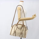 Chloe Hand Bag Leather 2way Beige Gold Auth fm5023-26