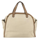 Chloe Hand Bag Leather 2way Beige Gold Auth fm5023-2
