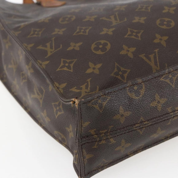 LOUIS VUITTON Monogram Sac Plat Hand Bag M51140 LV Auth fm5042