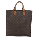 LOUIS VUITTON Monogram Sac Plat Hand Bag M51140 LV Auth fm5042-13