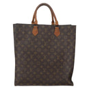 LOUIS VUITTON Monogram Sac Plat Hand Bag M51140 LV Auth fm5042-2