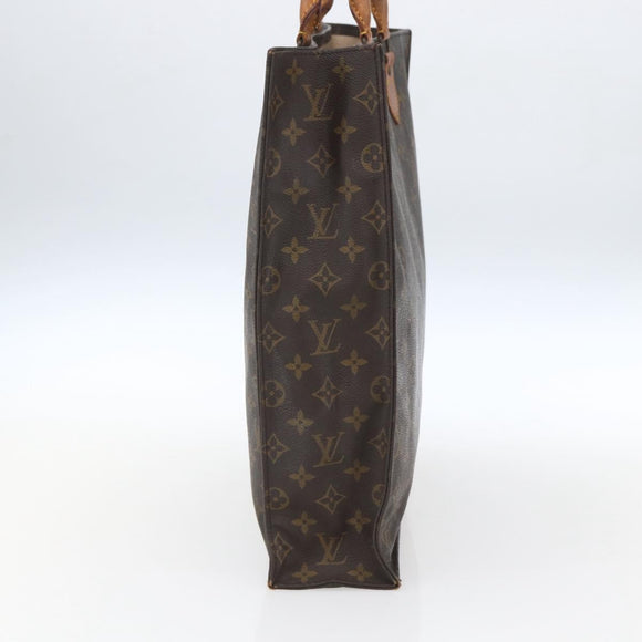 LOUIS VUITTON Monogram Sac Plat Hand Bag M51140 LV Auth fm5042
