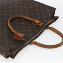 LOUIS VUITTON Monogram Sac Plat Hand Bag M51140 LV Auth fm5042-6