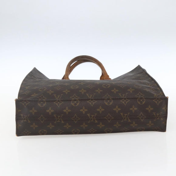 LOUIS VUITTON Monogram Sac Plat Hand Bag M51140 LV Auth fm5042