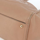 GUCCI Soho Tote Bag Leather Beige Gold 282309 Auth fm5045-9