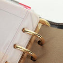 FENDI Zucca Canvas Agenda Day Planner Cover Brown Black Auth fm5048V-10