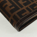 FENDI Zucca Canvas Agenda Day Planner Cover Brown Black Auth fm5048V-7