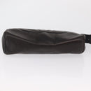 CHANEL Pouch Lamb Skin Black Gold CC Auth fm5050-7