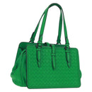 BOTTEGA VENETA INTRECCIATO Hand Bag Leather Green Auth fm5052V-1