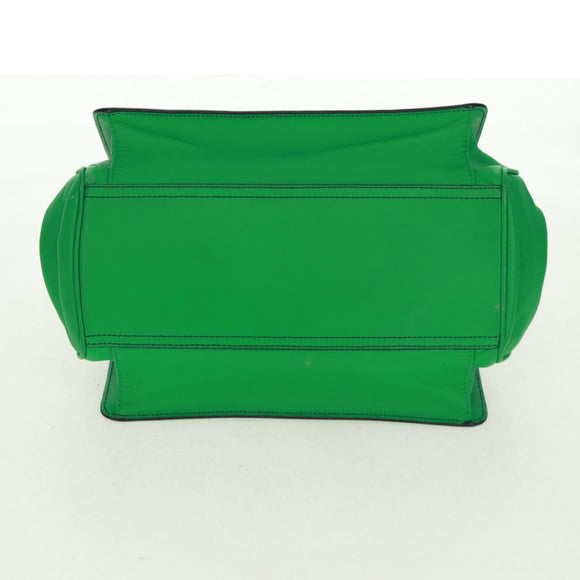 BOTTEGA VENETA INTRECCIATO Hand Bag Leather Green Auth fm5052V