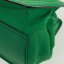 BOTTEGA VENETA INTRECCIATO Hand Bag Leather Green Auth fm5052V-15