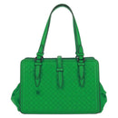 BOTTEGA VENETA INTRECCIATO Hand Bag Leather Green Auth fm5052V-3