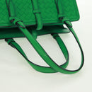 BOTTEGA VENETA INTRECCIATO Hand Bag Leather Green Auth fm5052V-8