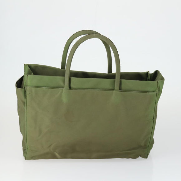 PRADA Bag Nylon 5 Set Black Khaki blue Auth fm5059