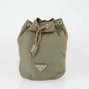 PRADA Bag Nylon 5 Set Black Khaki blue Auth fm5059-22
