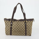 GUCCI GG Canvas Web Sherry Line Bag Sherry Line 4 Set Beige Pink Auth fm5060-15