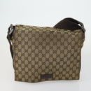 GUCCI GG Canvas Web Sherry Line Bag Sherry Line 4 Set Beige Pink Auth fm5060-8