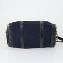 GUCCI Micro GG Canvas GG Micro Supreme Bag Leather 3 Set Navy Brown Auth fm5061-14