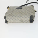 GUCCI Micro GG Canvas GG Micro Supreme Bag Leather 3 Set Navy Brown Auth fm5061-21