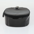 GUCCI Bamboo Vanity pouch Pouch Patent leather 2 Set Black Auth fm5062-10