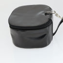GUCCI Bamboo Vanity pouch Pouch Patent leather 2 Set Black Auth fm5062-12
