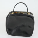 GUCCI Bamboo Vanity pouch Pouch Patent leather 2 Set Black Auth fm5062-3