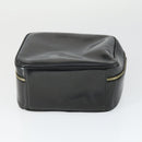 GUCCI Bamboo Vanity pouch Pouch Patent leather 2 Set Black Auth fm5062-7