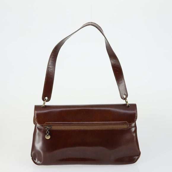 Salvatore Ferragamo Vala Bag Leather nylon 3 Set Beige Brown Auth fm5064