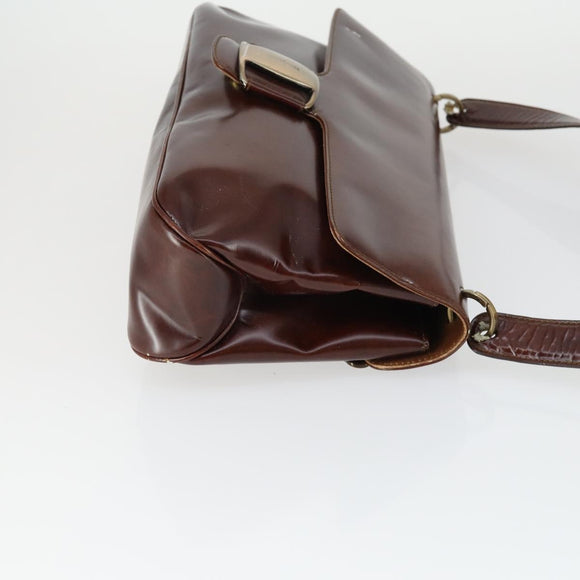 Salvatore Ferragamo Vala Bag Leather nylon 3 Set Beige Brown Auth fm5064