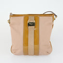 Salvatore Ferragamo Vala Bag Leather nylon 3 Set Beige Brown Auth fm5064-16