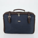 BURBERRY Nova Check Blue Black Label Hand Bag Canvas 4 Set Beige Auth fm5065-20