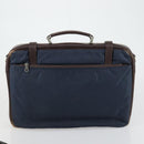 BURBERRY Nova Check Blue Black Label Hand Bag Canvas 4 Set Beige Auth fm5065-21