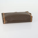 CELINE Macadam Canvas Clutch Bag PVC Leather 2 Set Brown Auth fm5068-6