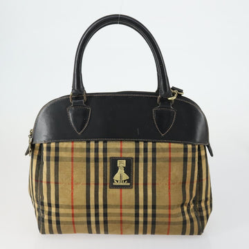 BURBERRY Nova Check Bag Canvas 3 Set Beige Auth fm5069 - 0