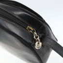 Salvatore Ferragamo Vala Shoulder Bag Leather Black Gold Auth fm5071-10