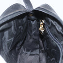 Salvatore Ferragamo Vala Shoulder Bag Leather Black Gold Auth fm5071-20